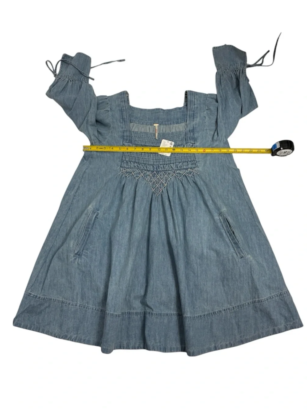 Free People Sonora Denim Mini Dress, Size XSMALL
